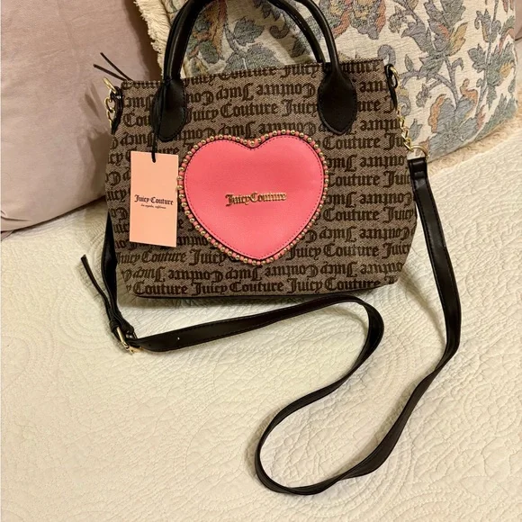 Juicy Couture Bags Juicy Couture Brown And Pink Crossbody Bag